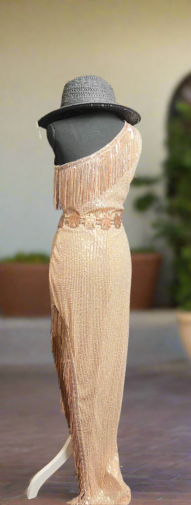 SALE- GOLD FORMAL DRESS