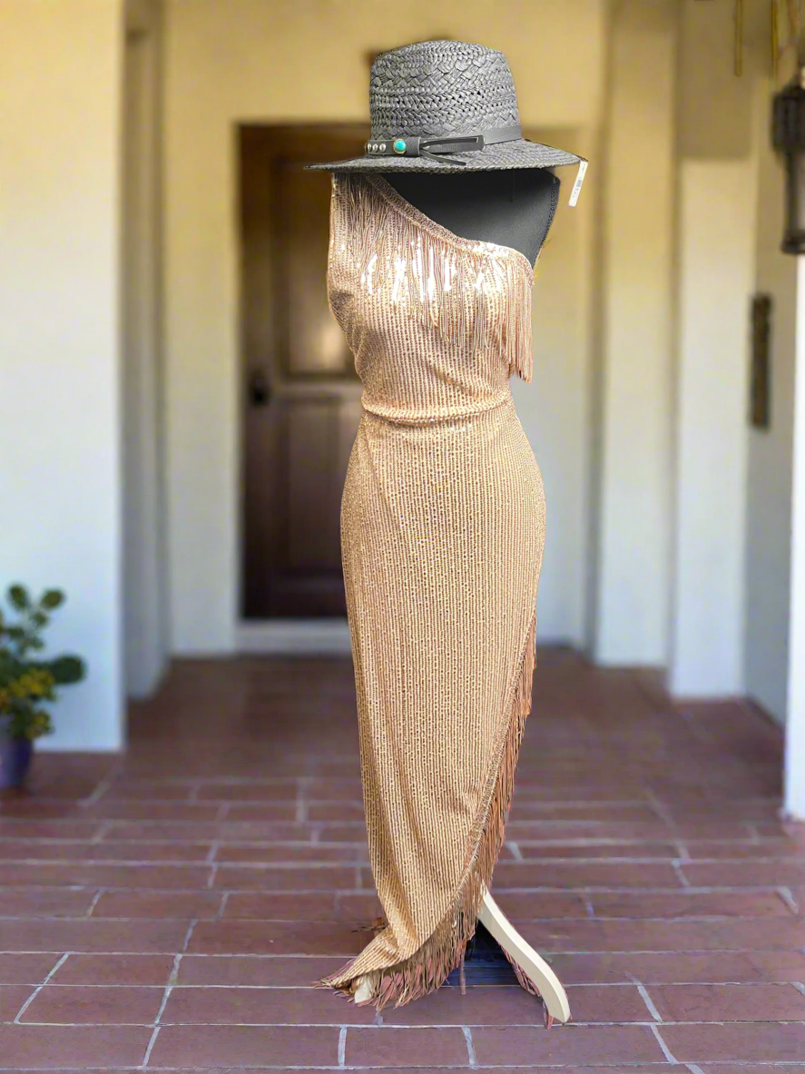 SALE- GOLD FORMAL DRESS