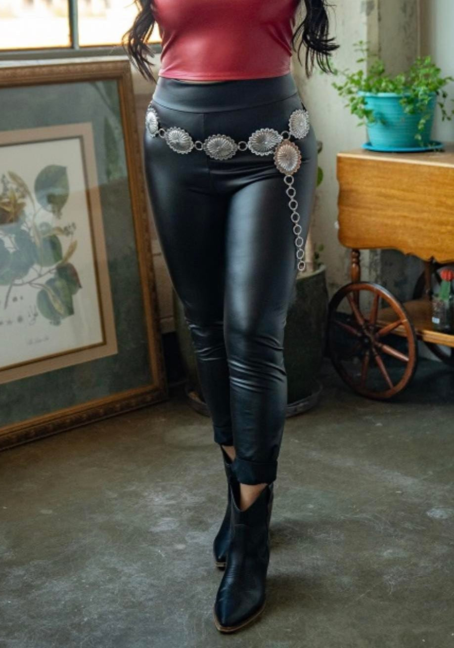 SALE- LIQUID LEATHER PANTS  S-3X