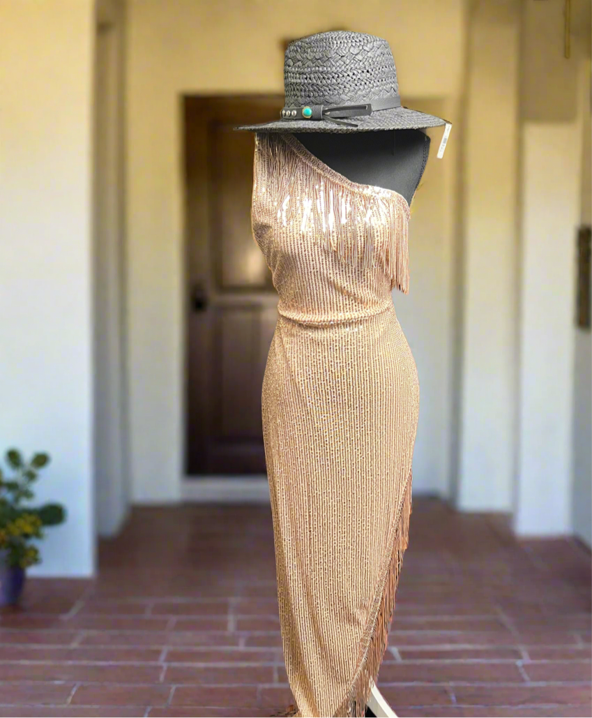 SALE- GOLD FORMAL DRESS