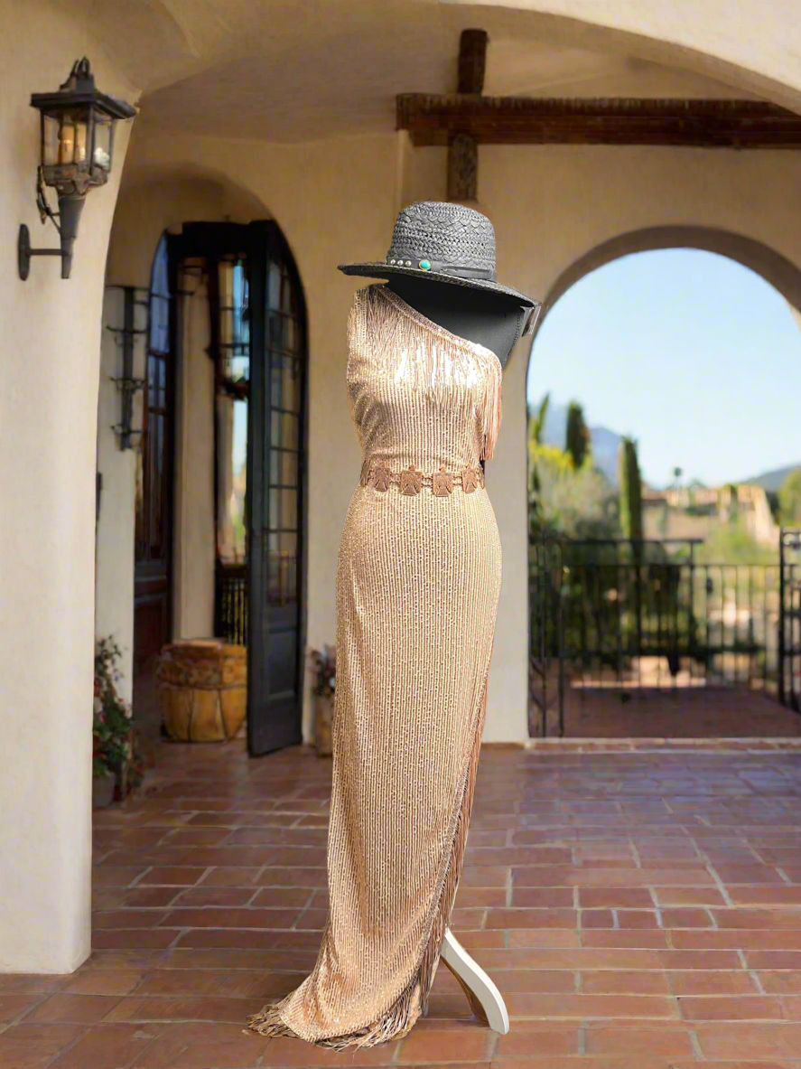 SALE- GOLD FORMAL DRESS