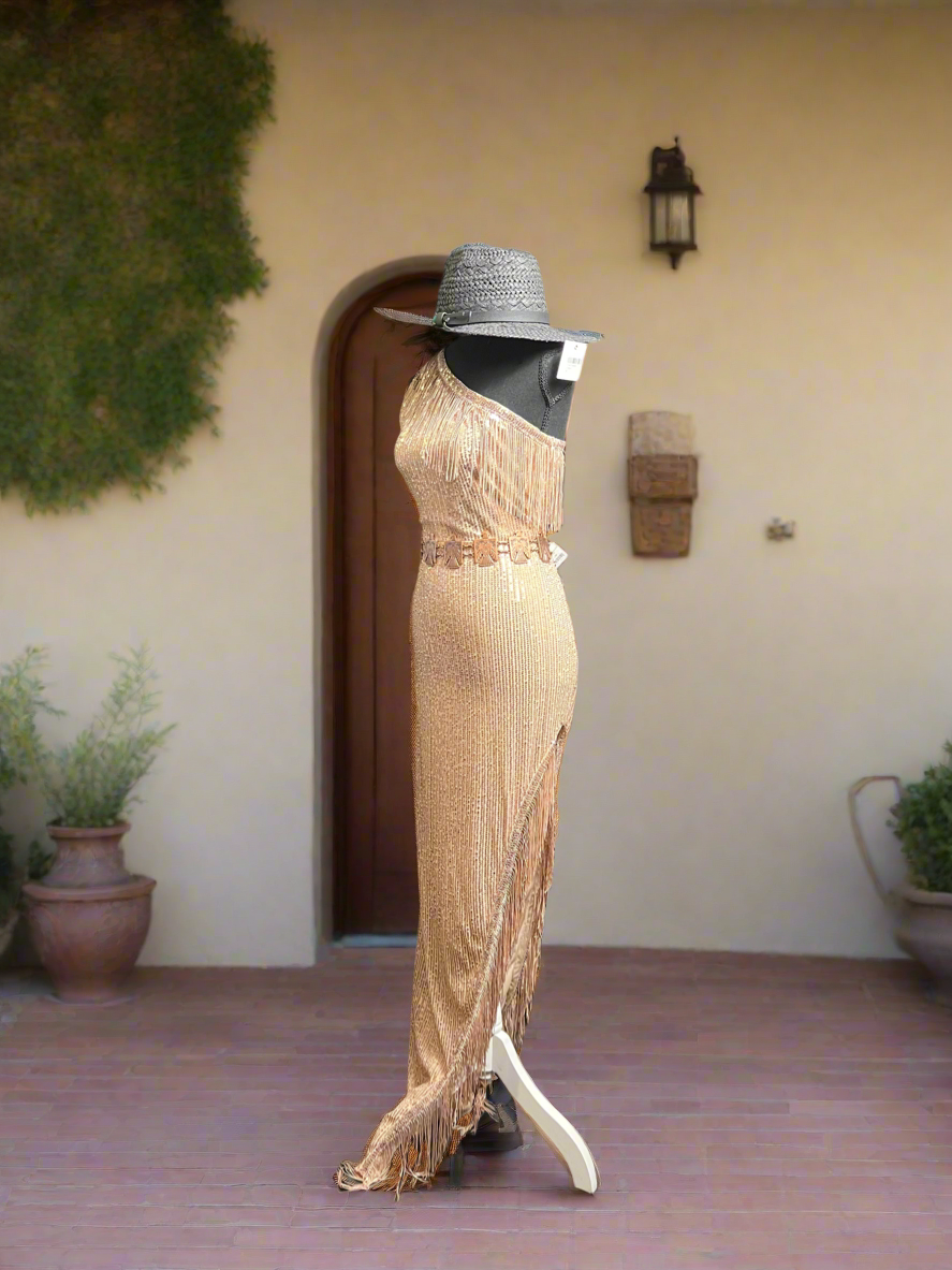 SALE- GOLD FORMAL DRESS