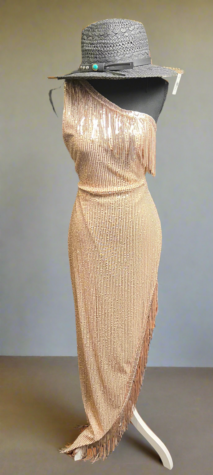 SALE- GOLD FORMAL DRESS