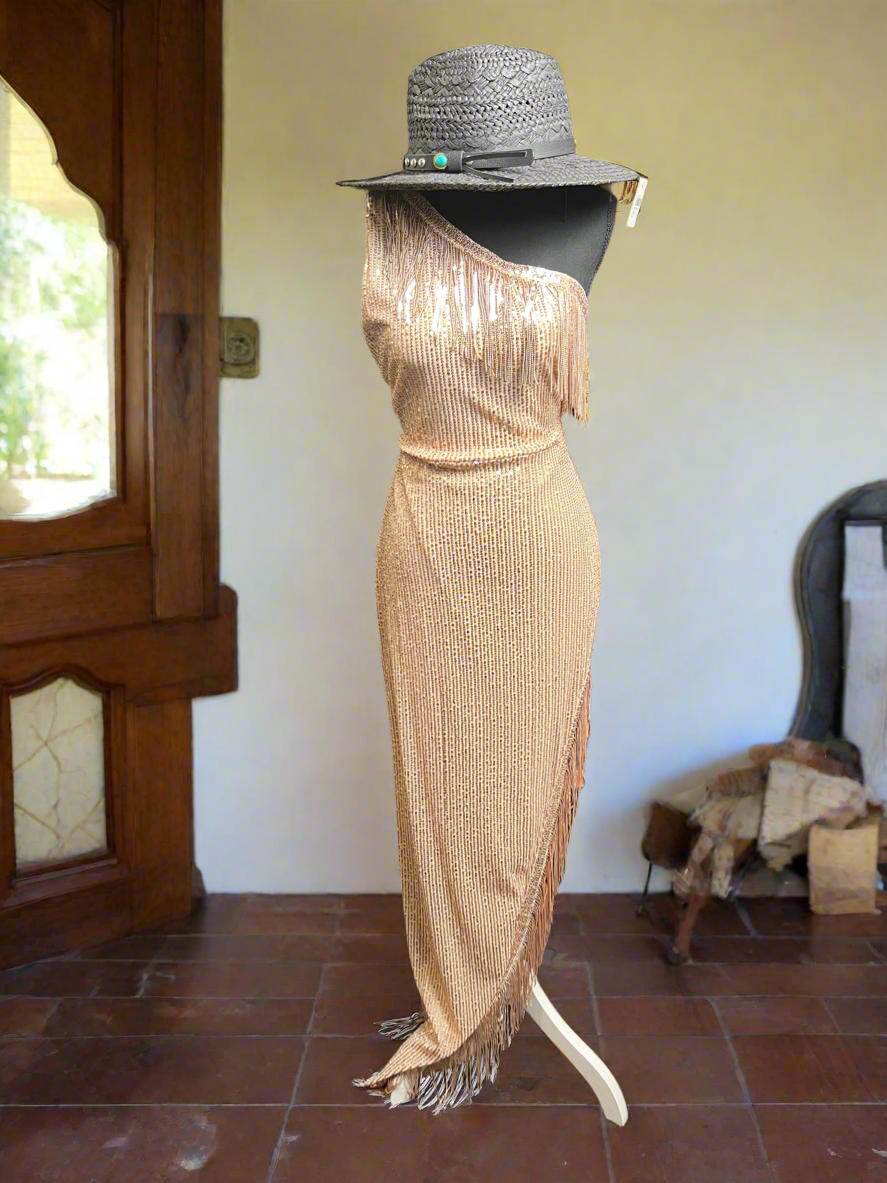 SALE- GOLD FORMAL DRESS