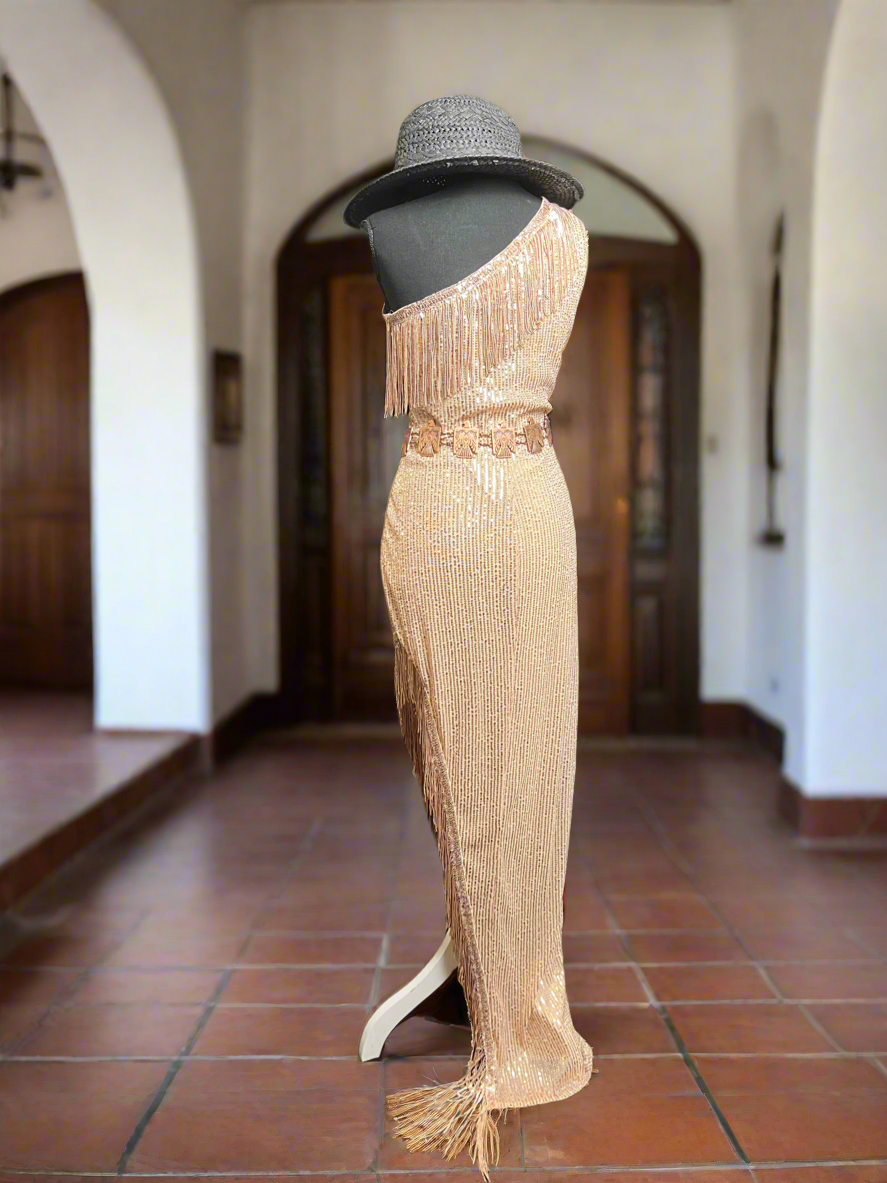 SALE- GOLD FORMAL DRESS